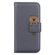 Klopové pouzdro pro Motorola Moto G22, Wallet Bear, šedé