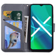 Klopové pouzdro pro Motorola Moto G22, Wallet Bear, šedé