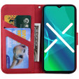 Klopové pouzdro pro Motorola Moto G22, Wallet Cat, červené