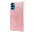 Klopové pouzdro pro Motorola Moto G22, tree, růžové rose gold