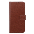 Klopové pouzdro pro Oppo A58 4G, Crazy Horse Wallet, hnědé