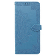 Klopové pouzdro pro Oppo A58 4G, Mandala, modré