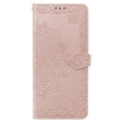 Klopové pouzdro pro Oppo A58 4G, Mandala, růžové rose gold