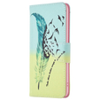 Klopové pouzdro pro Samsung Galaxy A05s, Wallet, Feather, modré