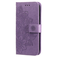 Klopové pouzdro pro Samsung Galaxy A14 4G/5G, Mandala Flower, fialové