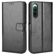 Klopové pouzdro pro Sony Xperia 10 IV, Wallet, černé