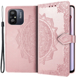 Klopové pouzdro pro Xiaomi Redmi 12C, Mandala, růžové rose gold