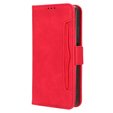 Klopové pouzdro pro Xiaomi Redmi 13C / Poco C65, Card Slot, červené