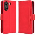 Klopové pouzdro pro Xiaomi Redmi 13C / Poco C65, Card Slot, červené