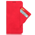 Klopové pouzdro pro Xiaomi Redmi 14C, Card Slot, červené