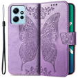 Klopové pouzdro pro Xiaomi Redmi Note 12 4G, Butterfly, fialové