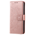 Klopové pouzdro pro Xiaomi Redmi Note 12 4G, Mandala, růžové rose gold