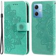 Klopové pouzdro pro Xiaomi Redmi Note 12 5G / POCO X5 5G, Mandala Flower, zelené