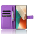 Klopové pouzdro pro Xiaomi Redmi Note 13 5G, Wallet Smart Magnet, fialové