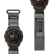 Nylonový opasek ERBORD Quickfit pro Garmin Fenix 5X/6X/6X PRO/7X, šedý