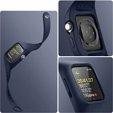 Opasek + pouzdro Suritch pro Apple Watch 1/2/3/4/5/6/SE 38/40mm, tmavě modrý