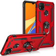 Pancéřové pouzdro pro Xiaomi Redmi 9C, Nox Case Ring, červené