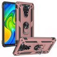 Pancéřové pouzdro pro Xiaomi Redmi Note 9, Nox Case Ring, růžové rose gold