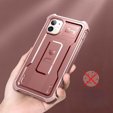 Pancéřové pouzdro pro iPhone 11, Dexnor Full Body, růžové rose gold