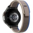 Pasek nylonowy do Samsung Galaxy Watch 4/5 40/42/44/46/45mm Pro, Szary / Niebieski