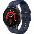 Pasek silikonowy do Samsung Galaxy Watch 4/5 40/42/44/46/45mm Pro, Granatowy