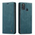 Pouzdro CASEME pro Samsung Galaxy M21, Leather Wallet Case, modré