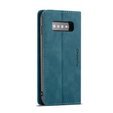 Pouzdro CASEME pro Samsung Galaxy S10 Plus, Leather Wallet Case, modré