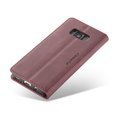 Pouzdro CASEME pro Samsung Galaxy S8, Leather Wallet Case, kaštanové