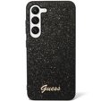 Pouzdro GUESS pro Galaxy S23, Glitter Script Hardcase, černé