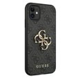 Pouzdro GUESS pro iPhone 11, 4G Big Metal Logo, šedé