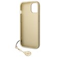 Pouzdro GUESS pro iPhone 14, 4G Charms Collection Hardcase, hnědé