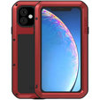 Pouzdro Love Mei pro iPhone 11, armored with glass, červené