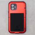 Pouzdro Love Mei pro iPhone 11, armored with glass, červené