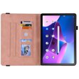 Pouzdro pro Lenovo Tab M10 Plus 10.6 Gen 3 TB-125F TB-128F, Butterfly, růžové