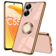 Pouzdro pro Realme C55, Electro Ring, růžové rose gold