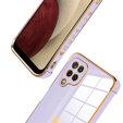 Pouzdro pro Samsung Galaxy A12 / M12 / A12 2021, Electro heart, fialové