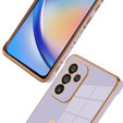 Pouzdro pro Samsung Galaxy A34 5G, Electro heart, fialové