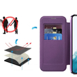 Pouzdro pro Samsung Galaxy S22 5G, FlipMag Secure wallet with RFID flap, pro MagSafe, fialové