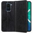 Pouzdro pro Xiaomi Redmi Note 9, Wallet Litchi Leather, černé