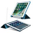 Pouzdro pro iPad 9.7 2018 / 2017/ Air / Air 2, Smartcase s prostorem pro stylus, modré