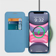 Pouzdro pro iPhone 11, FlipMag Secure wallet with RFID flap, pro MagSafe, modré