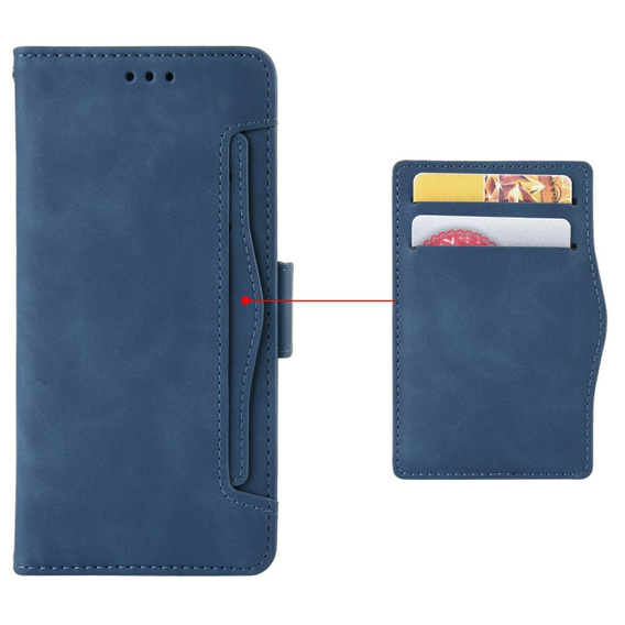 Klopové pouzdro pro Oppo Reno 13F / Oppo Reno 13FS, Card Slot, námořnicky modré