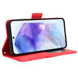 Klopové pouzdro pro Samsung Galaxy A55 5G, Card Slot, červené