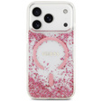 Pouzdro GUESS Resin Bottom Glitter MagSafe pro iPhone 17 Pro