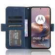 Klopové pouzdro pro Motorola Moto G86 Power 5G, Card Slot, námořnicky modré