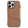 Pouzdro X-LEVEL pro iPhone 16 Pro, Magnetic Card Holder, hnědé
