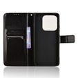Klopové pouzdro pro Xiaomi Redmi Note 14 5G, Crazy Horse Wallet, černé