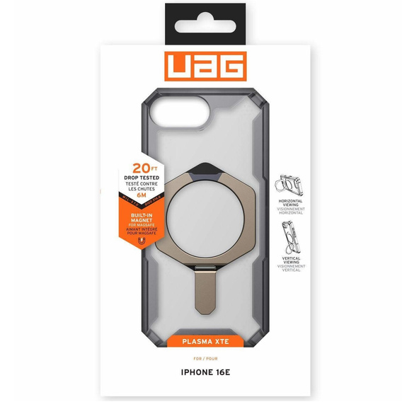 Pouzdro Urban Armor Gear pro Samsung Galaxy S25 Ultra, Plasma XTE MagSafe Kickstand, černé