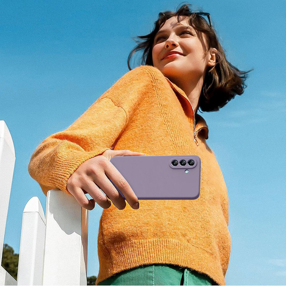 Pouzdro pro Samsung Galaxy A56 5G, Silicone Lite, fialové