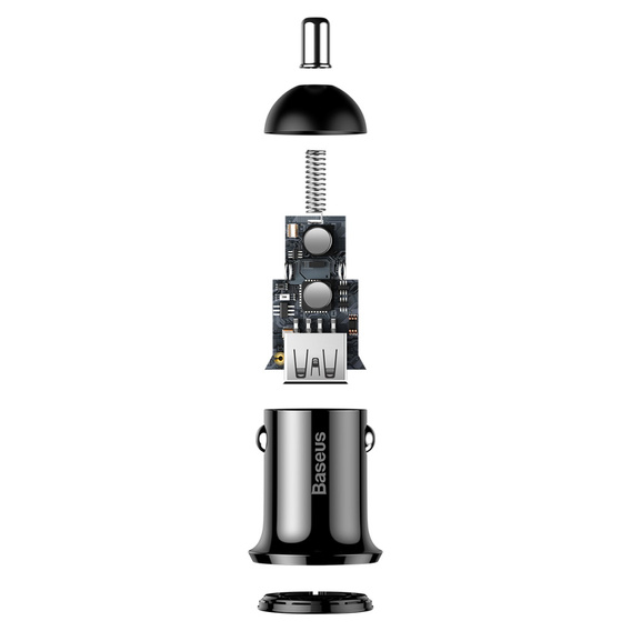 Baseus nabíječka do auta Grain Pro 2x USB 4,8A pro zařízení napájená přes USB – univerzální